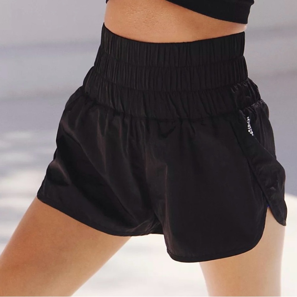 Free People Movement - The Way Home Shorts - Black Women's High-Waisted